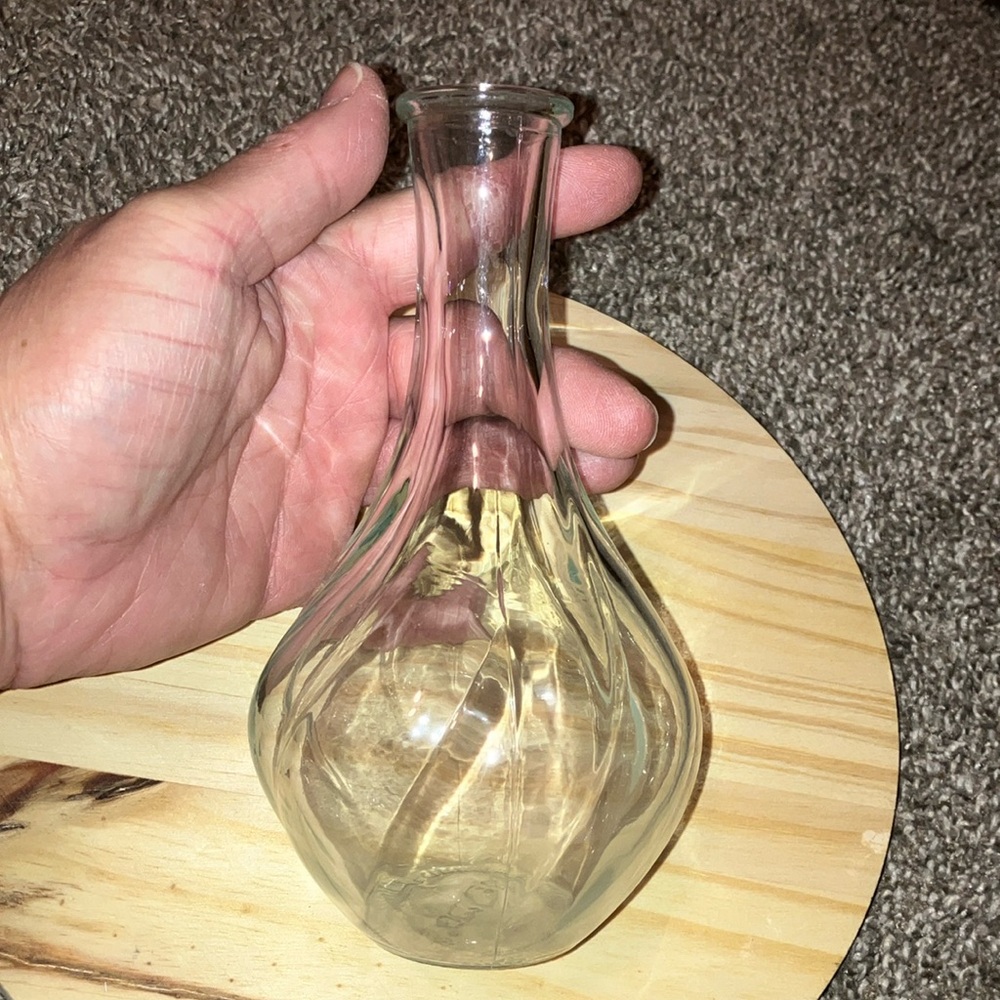 IKEA Elegant Mini Clear Glass Bud Vase 7” Tall